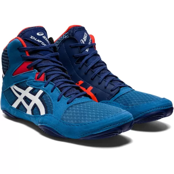 imageASICS Mens Snapdown 3 Wrestling ShoesAzureWhite