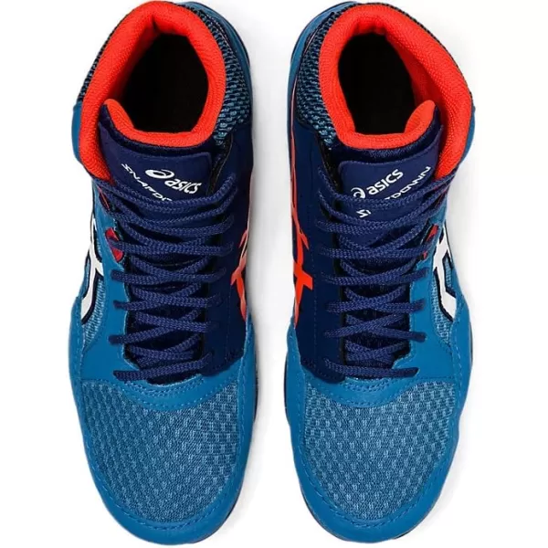 imageASICS Mens Snapdown 3 Wrestling ShoesAzureWhite