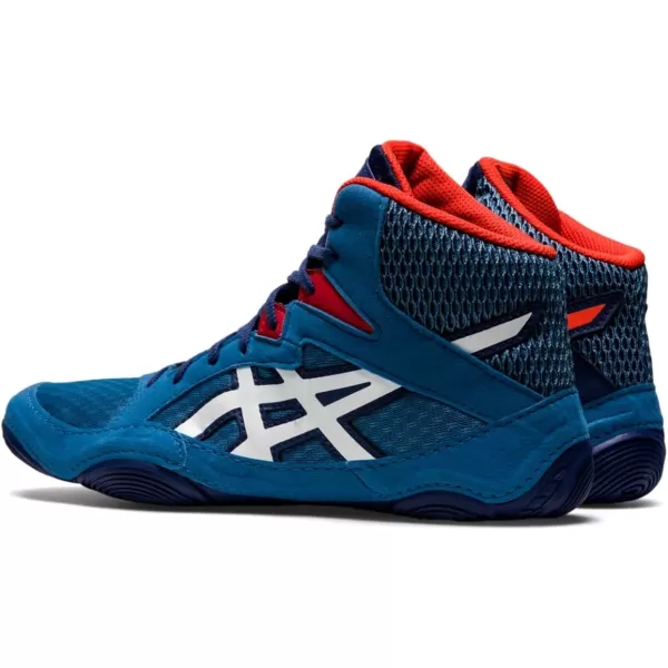 imageASICS Mens Snapdown 3 Wrestling ShoesAzureWhite