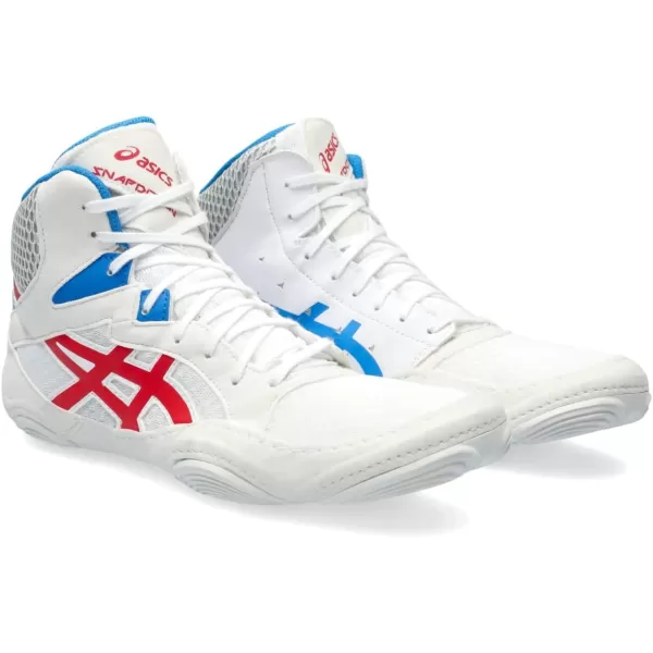 imageASICS Mens Snapdown 3 Wrestling ShoesWhiteClassic Red