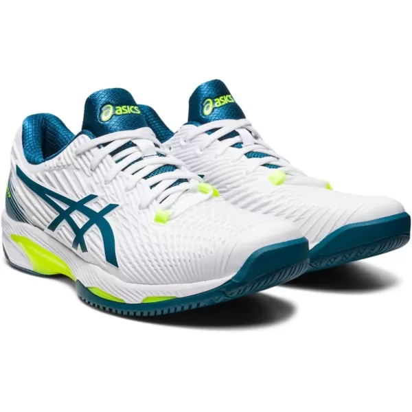 imageASICS Mens Solution Speed FlyteFoam 2 Tennis ShoesWhiteRestful Teal