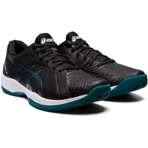 imageASICS Mens Solution Swift FlyteFoam Clay Tennis ShoesBlackMisty Pine