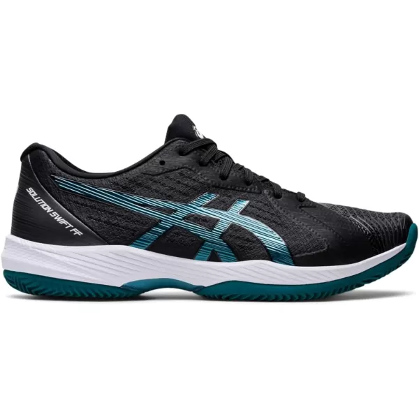 imageASICS Mens Solution Swift FlyteFoam Clay Tennis ShoesBlackMisty Pine