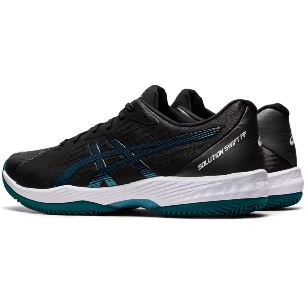 imageASICS Mens Solution Swift FlyteFoam Clay Tennis ShoesBlackMisty Pine