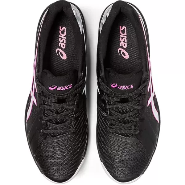 imageASICS Mens Solution Swift FlyteFoam Tennis ShoesBlackHot Pink