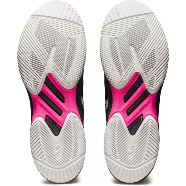 imageASICS Mens Solution Swift FlyteFoam Tennis ShoesBlackHot Pink