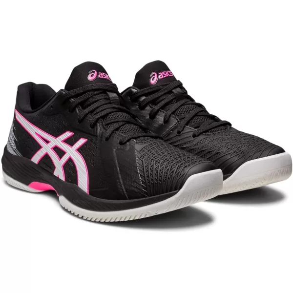 imageASICS Mens Solution Swift FlyteFoam Tennis ShoesBlackHot Pink