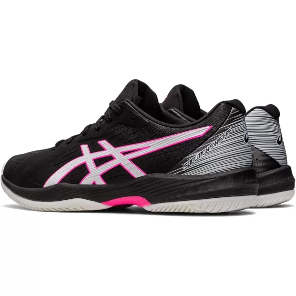 imageASICS Mens Solution Swift FlyteFoam Tennis ShoesBlackHot Pink