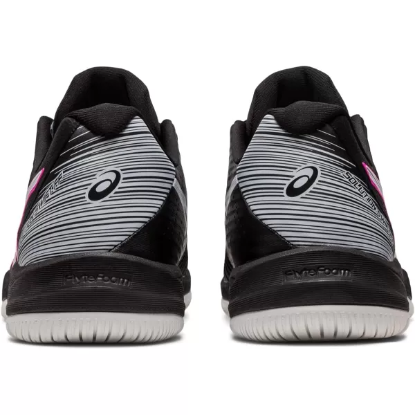 imageASICS Mens Solution Swift FlyteFoam Tennis ShoesBlackHot Pink