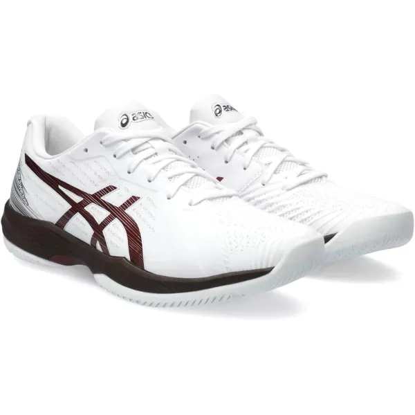 imageASICS Mens Solution Swift FlyteFoam Tennis ShoesWhiteAntique Red