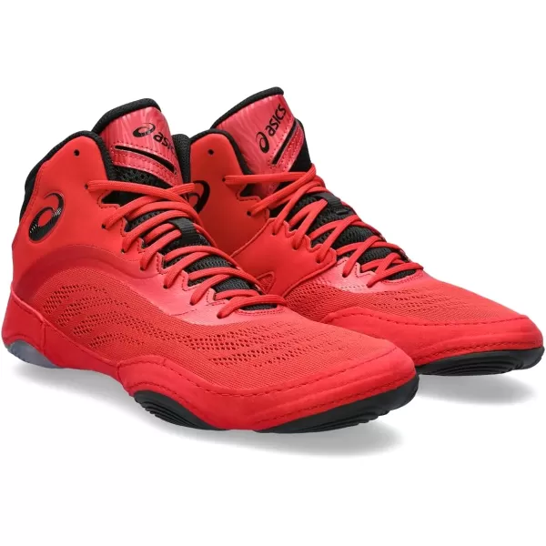 imageASICS Mens Split Elite Wrestling ShoesClassic RedBlack