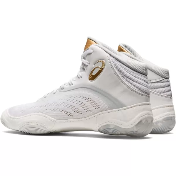 imageASICS Mens Split Elite Wrestling ShoesWhitePure Gold