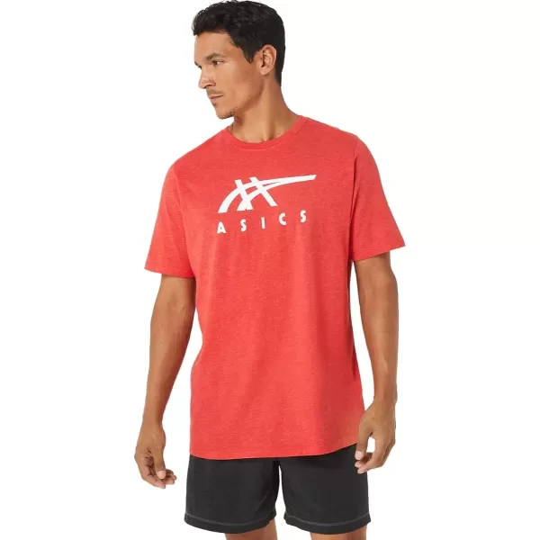 imageASICS Mens Stripe Short Sleeve TEE ApparelASICS Mens Stripe Short Sleeve TEE Apparel