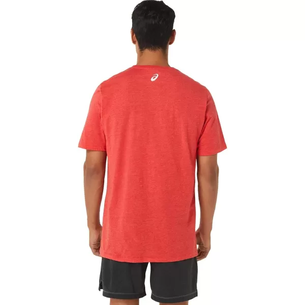 imageASICS Mens Stripe Short Sleeve TEE ApparelASICS Mens Stripe Short Sleeve TEE Apparel