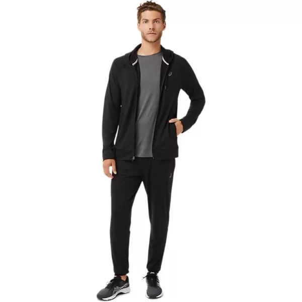 imageASICS Mens TECH FULL ZIP HOODIE ApparelPerformance Black