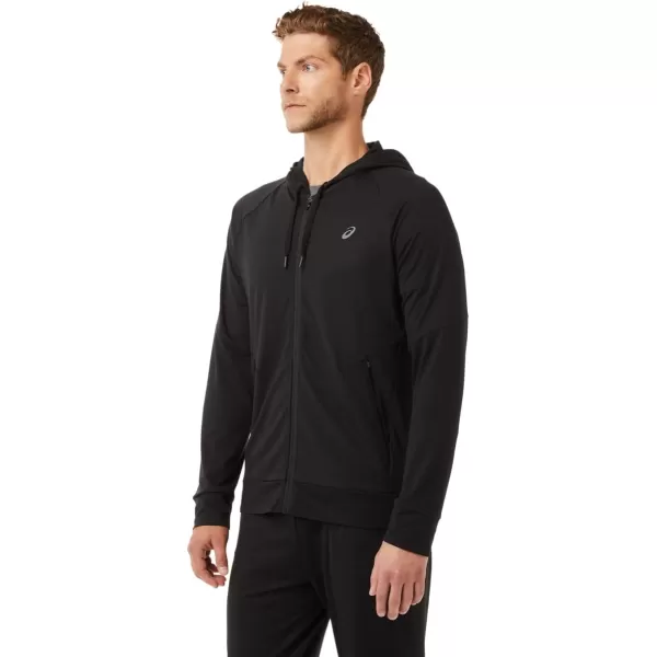 imageASICS Mens TECH FULL ZIP HOODIE ApparelPerformance Black