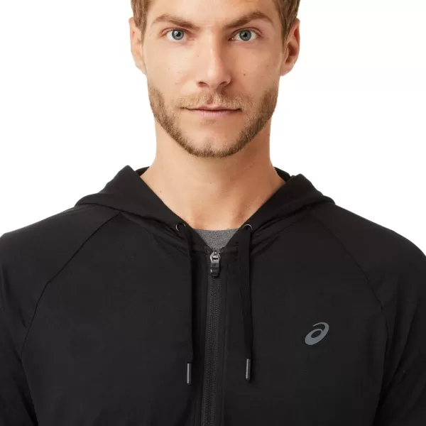 imageASICS Mens TECH FULL ZIP HOODIE ApparelPerformance Black