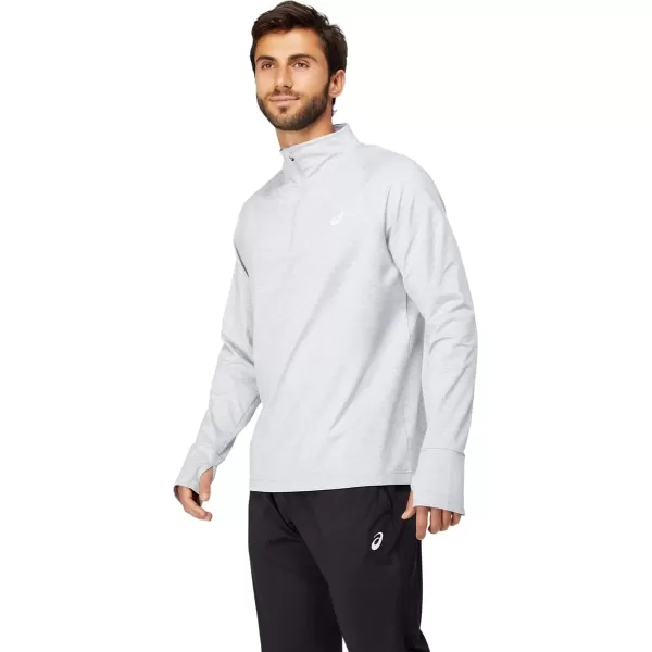 imageASICS Mens THERMOPOLIS QUARTER ZIP ApparelLight Grey Heather