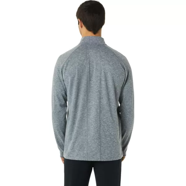 imageASICS Mens TRAIN SANA 12 ZIP ApparelDark Grey Heather