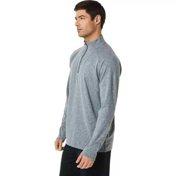 imageASICS Mens TRAIN SANA 12 ZIP ApparelDark Grey Heather
