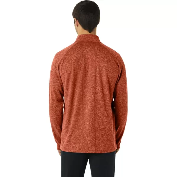 imageASICS Mens TRAIN SANA 12 ZIP ApparelSpice Latte Heather