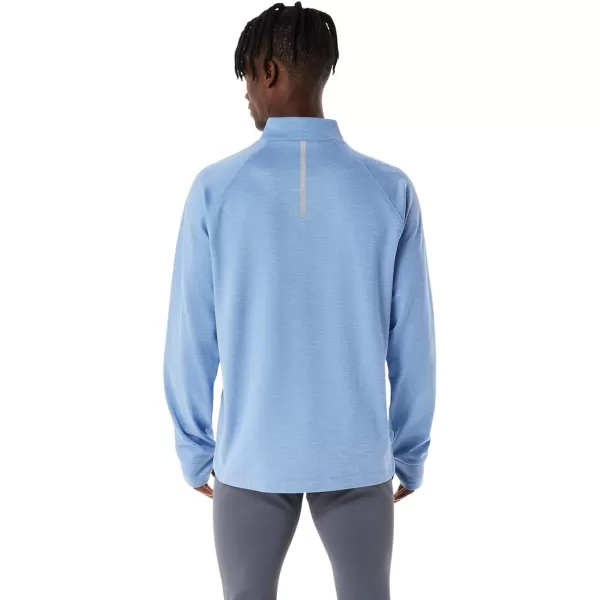 imageASICS Mens Thermopolis 12 Zip Running ApparelBlue Harmony Heather