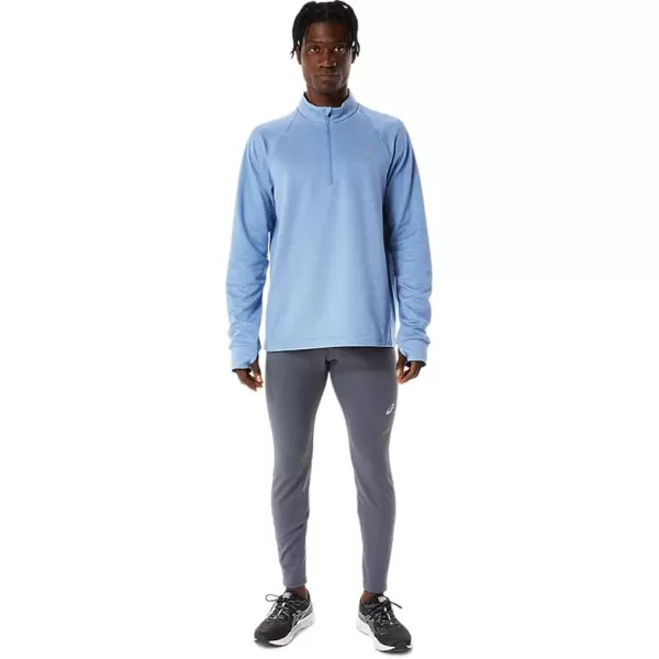 imageASICS Mens Thermopolis 12 Zip Running ApparelBlue Harmony Heather