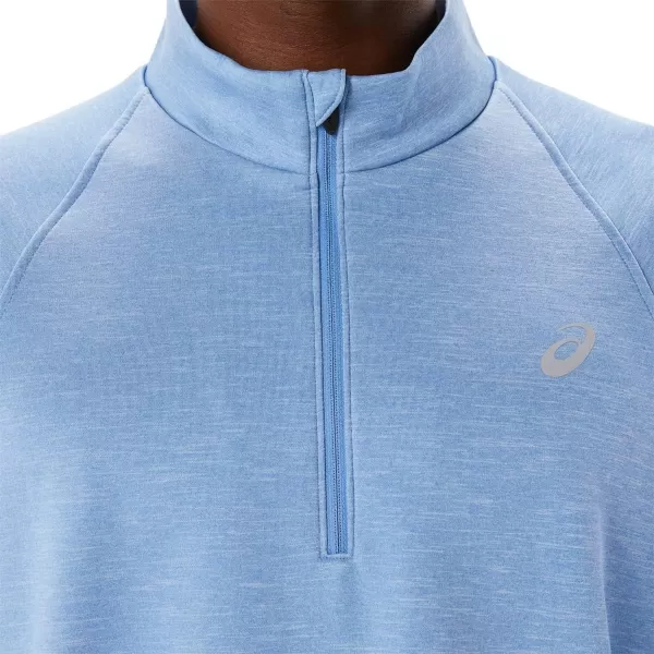 imageASICS Mens Thermopolis 12 Zip Running ApparelBlue Harmony Heather