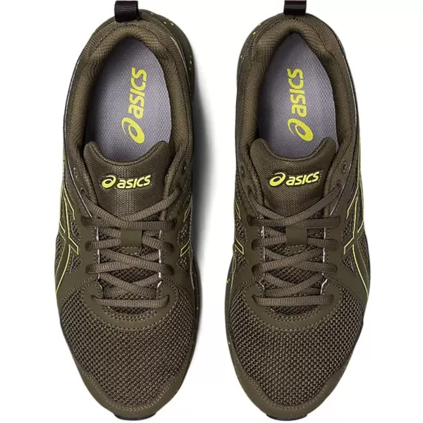 imageASICS Mens Torrance Trail Running ShoesBrown StoneLemon Spark