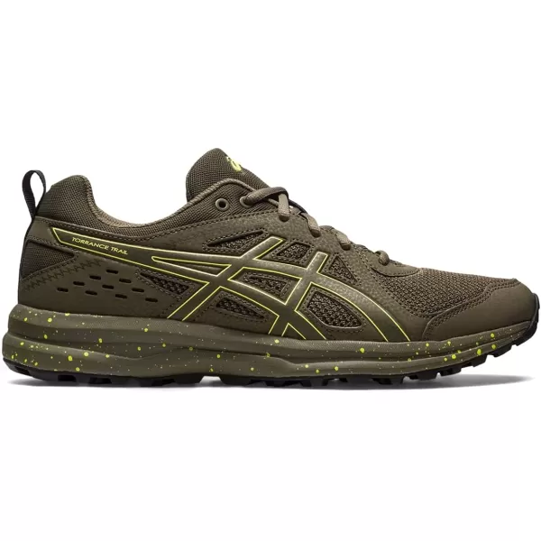 imageASICS Mens Torrance Trail Running ShoesBrown StoneLemon Spark