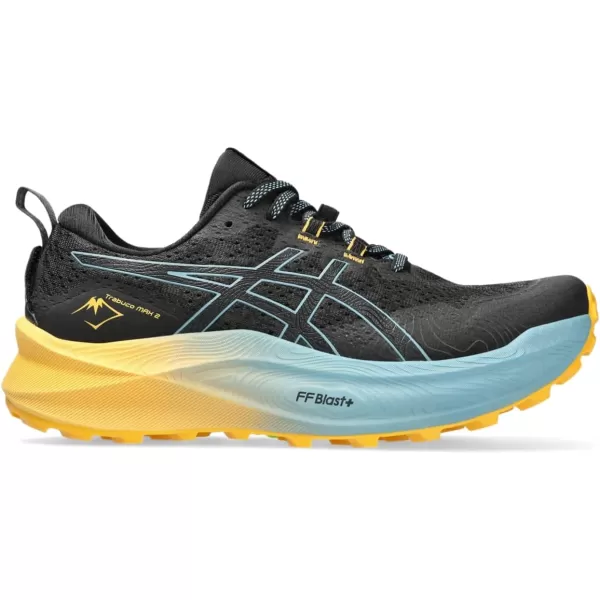 imageASICS Mens Trabuco Max 2 Running ShoesBlackGris Blue