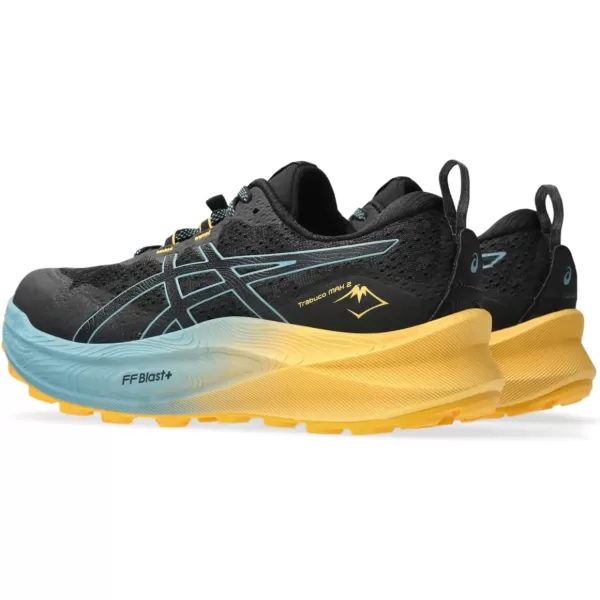 imageASICS Mens Trabuco Max 2 Running ShoesBlackGris Blue