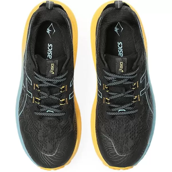 imageASICS Mens Trabuco Max 2 Running ShoesBlackGris Blue