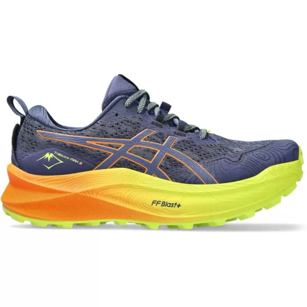 imageASICS Mens Trabuco Max 2 Running ShoesDeep OceanBright Orange