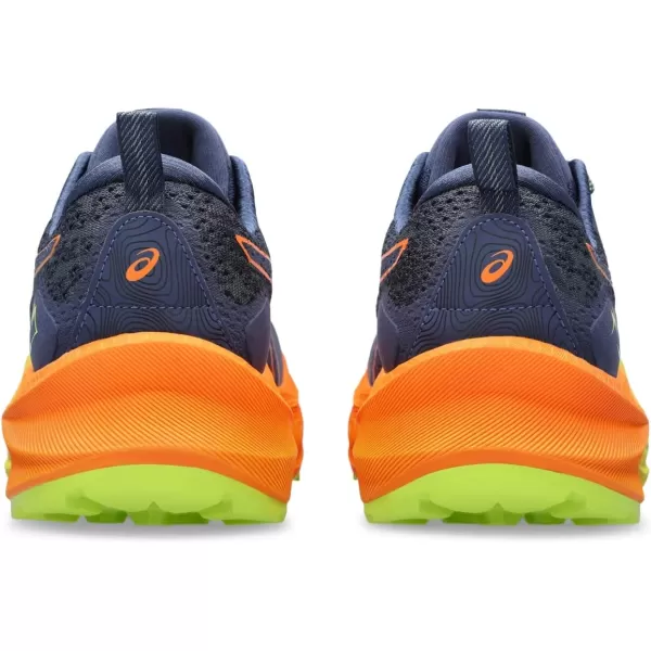 imageASICS Mens Trabuco Max 2 Running ShoesDeep OceanBright Orange