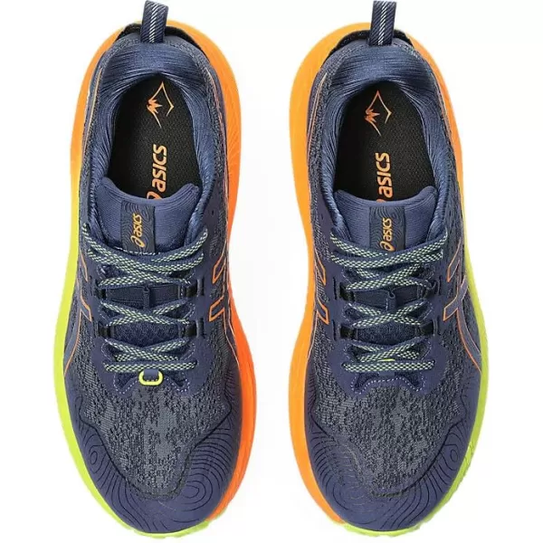 imageASICS Mens Trabuco Max 2 Running ShoesDeep OceanBright Orange