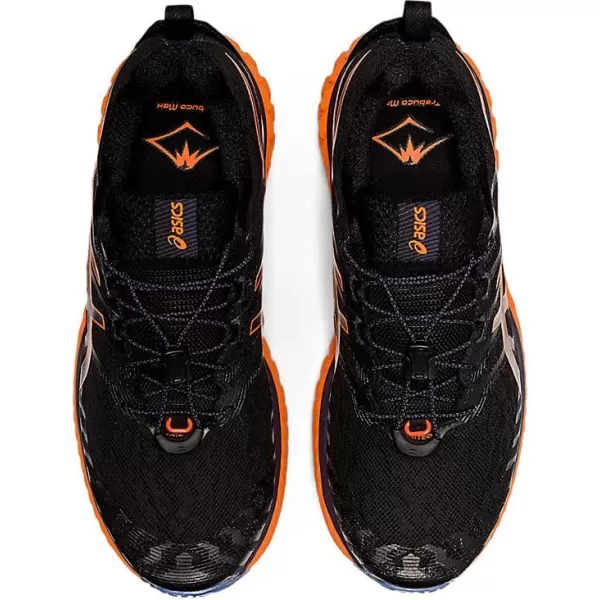 imageASICS Mens Trabuco Max Running ShoesBlackShocking Orange