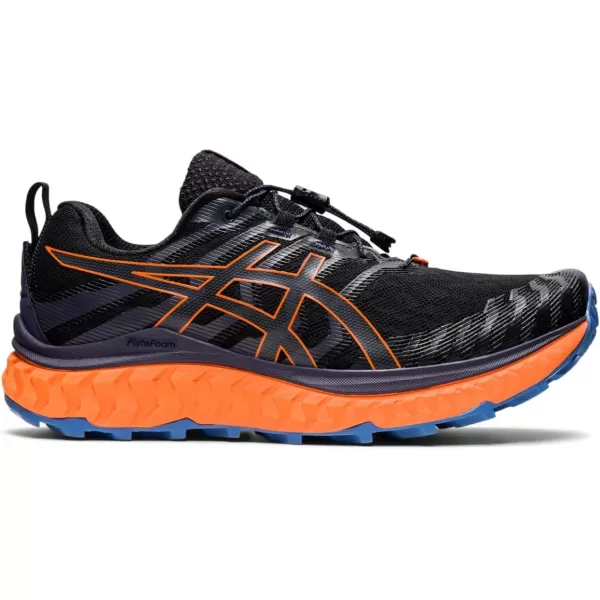 imageASICS Mens Trabuco Max Running ShoesBlackShocking Orange