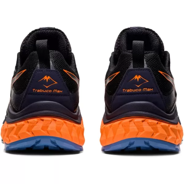 imageASICS Mens Trabuco Max Running ShoesBlackShocking Orange