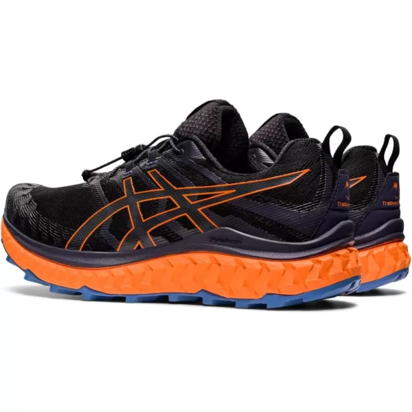 imageASICS Mens Trabuco Max Running ShoesBlackShocking Orange