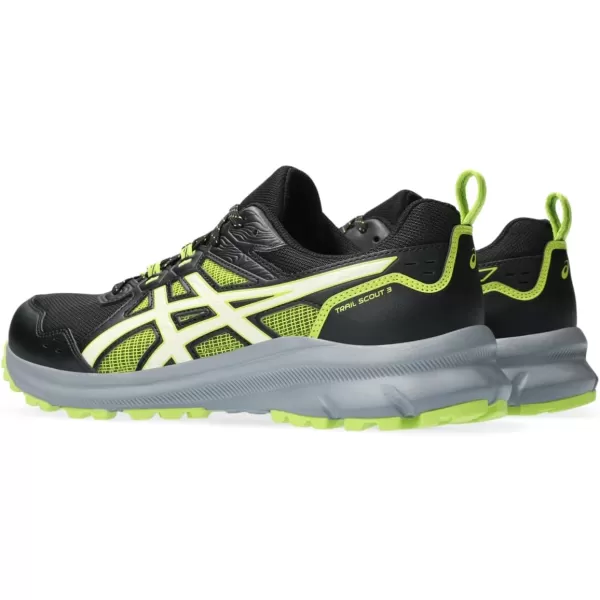 imageASICS Mens Trail Scout 3 Running ShoesBlackBirch