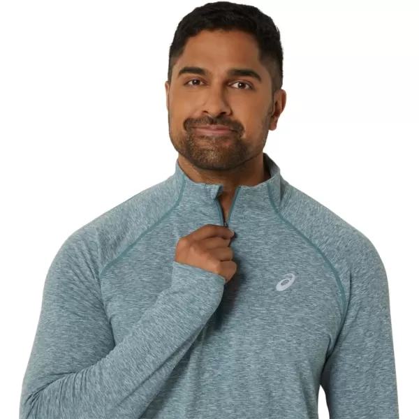 imageASICS Mens Train SANA 12 Zip Training ApparelFoggy Teal Heather