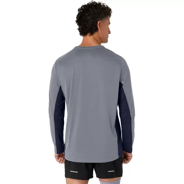 imageASICS Mens Train SANA Long Sleeve ApparelSheet RockPeacoat