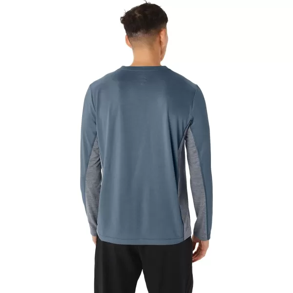 imageASICS Mens Train SANA Long Sleeve ApparelSteel BluePeacoat