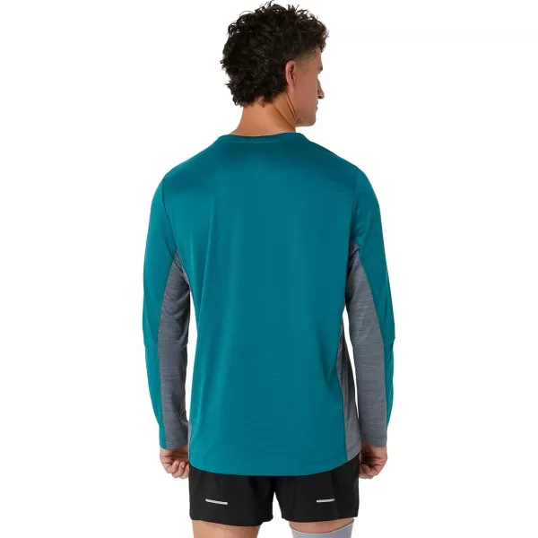 imageASICS Mens Train SANA Long Sleeve ApparelVelvet PineMetropolis