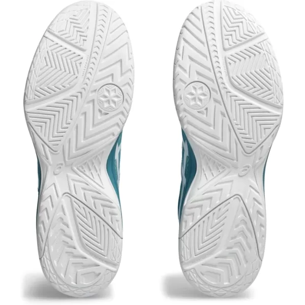 imageASICS Mens Upcourt 5 Indoor Sport ShoeBlue TealWhite