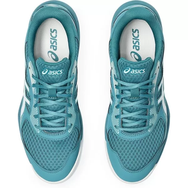 imageASICS Mens Upcourt 5 Indoor Sport ShoeBlue TealWhite