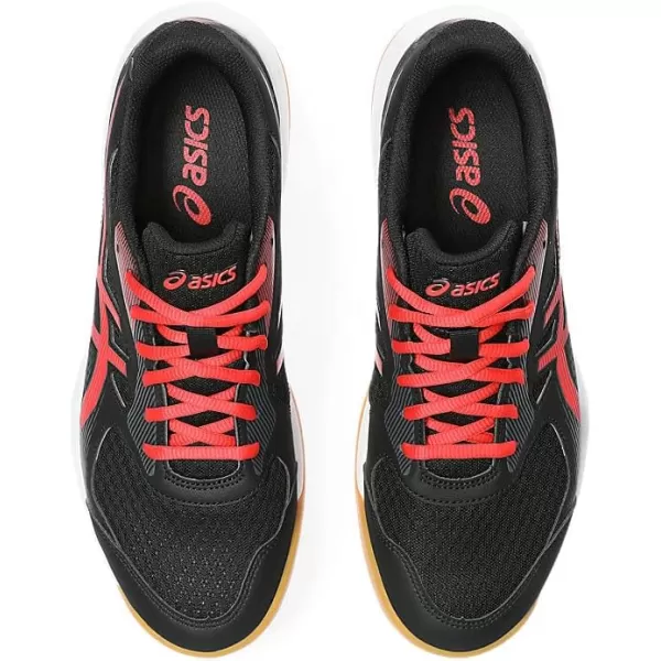 imageASICS Mens Upcourt 5 Volleyball ShoesBlackClassic Red