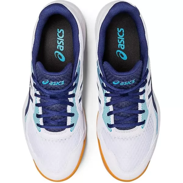 imageASICS Mens Upcourt 5 Volleyball ShoesWhiteIndigo Blue