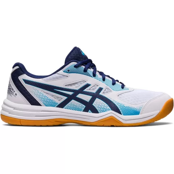 imageASICS Mens Upcourt 5 Volleyball ShoesWhiteIndigo Blue